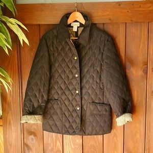 Longaberger Homestead Quilted Black Jacket